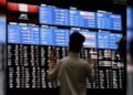 Graphs representing stock market indices for Asia and Europe