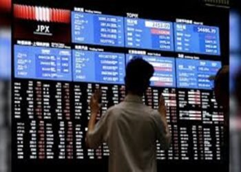 Graphs representing stock market indices for Asia and Europe