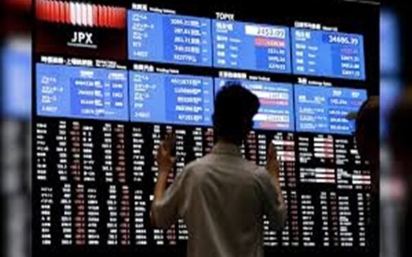 Graphs representing stock market indices for Asia and Europe