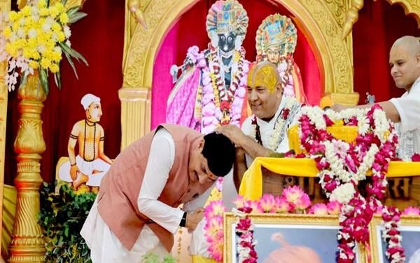 Chief Minister Dr. Mohan Yadav at Shri Jugal Kishore Temple in Panna