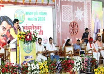 Chief Minister Dr. Mohan Yadav addressing the Balram Krishi Mahotsav in Alirajpur district