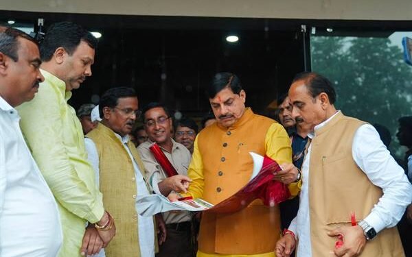 Chief Minister Dr. Mohan Yadav inspecting the under-construction Reptile Park in Ujjain