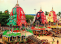 Devotees participating in Bahuda Yatra