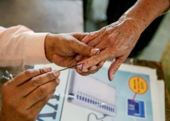Voters casting their ballots in bye-elections across Bihar, Gujarat, and Madhya Pradesh