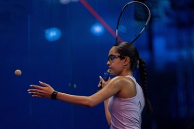 Indian squash players competing in the World Junior Championships