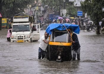 Floodwaters in Gujarat