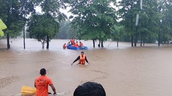Flooding in Gujarat due to heavy rainfall