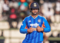 Indian cricket team celebrates victory