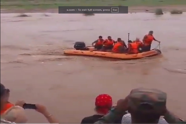 Rescue operation near River Tawi