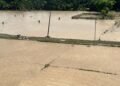 Flood waters in Assam