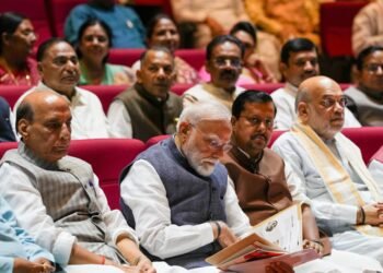 Prime Minister Narendra Modi addressing the NDA Parliamentary Party meeting