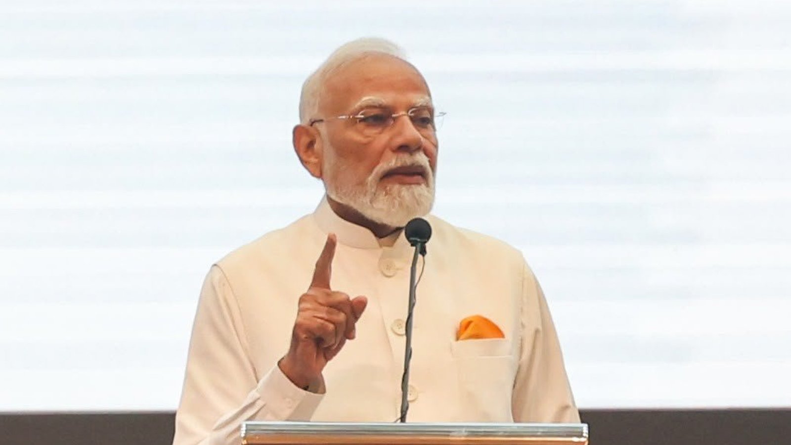 Prime Minister Narendra Modi leading a high-level meeting