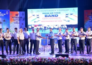 Air Force Band performing at Independence Day celebrations in Nagpur