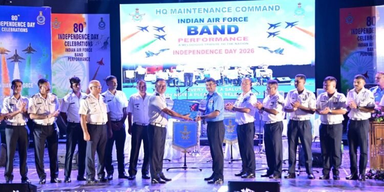 Air Force Band performing at Independence Day celebrations in Nagpur