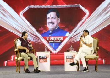 Chief Minister Dr. Mohan Yadav during the interview
