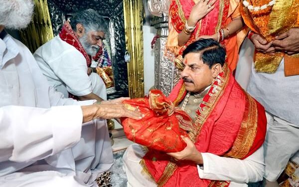 Chief Minister Dr. Mohan Yadav at Maa Sharda Mata Temple in Maihar
