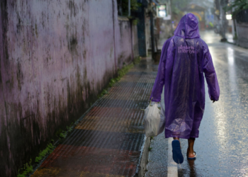 Flooded streets in Keralam amid heavy rains