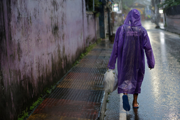 Flooded streets in Keralam amid heavy rains