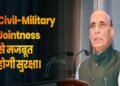 Defence Minister Rajnath Singh addressing the Armed Forces Headquarters Civilian Services Day celebrations