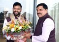 Meeting between Dr. Mohan Yadav and Shri Kinjarapu Ram Mohan Naidu