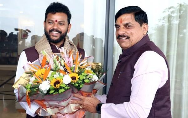 Meeting between Dr. Mohan Yadav and Shri Kinjarapu Ram Mohan Naidu