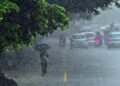Heavy rainfall over various regions of India