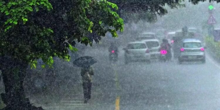 Heavy rainfall over various regions of India