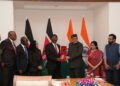Vice President of India and Kenyan Parliament Speaker in discussion