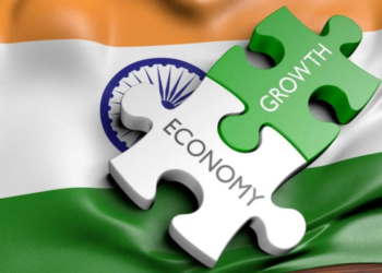 Graph showing economic growth trend in India