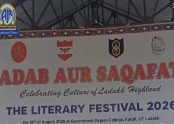 Indian Army organising a literary festival in Kargil, Ladakh highlighting the region’s rich cultural and literary traditions