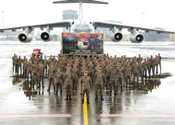 Indian Army and Royal Thai Army troops during a joint exercise