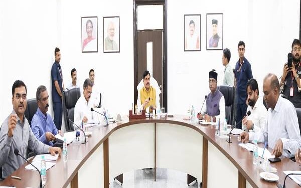 Chief Minister Dr. Mohan Yadav addressing a meeting