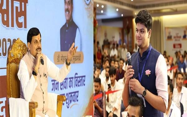 Chief Minister Dr. Mohan Yadav addressing social media influencers