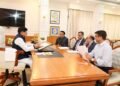 Chief Minister Dr. Mohan Yadav meeting with Dr. Daoud Al Shezawi