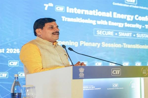 Chief Minister Dr. Mohan Yadav addressing the 7th International Renewable Energy Conference & Exhibition-2026