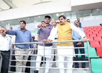 International Sports Complex under construction at Nathu Barkheda, Bhopal