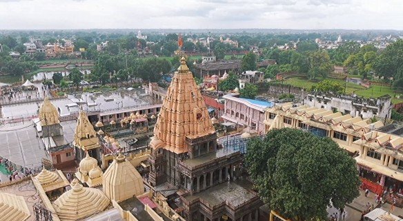 Mahakaleshwar temple in Ujjain during the procession