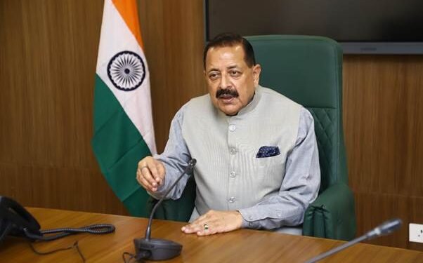Union Minister Dr. Jitendra Singh reviewing the Ujh Multipurpose Project