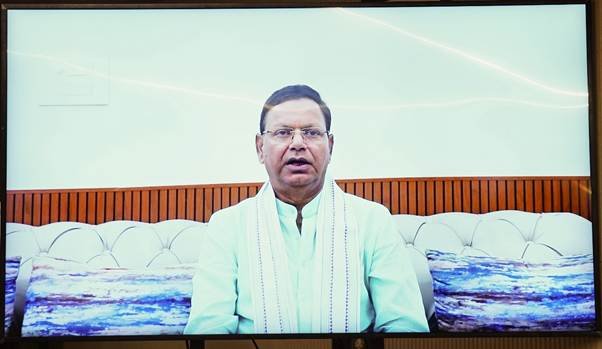 Union Minister Pankaj Chaudhary addressing SPMCIL Award Ceremony