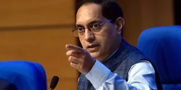 SEBI Chairman Tuhin Kanta Pandey speaking at a conference